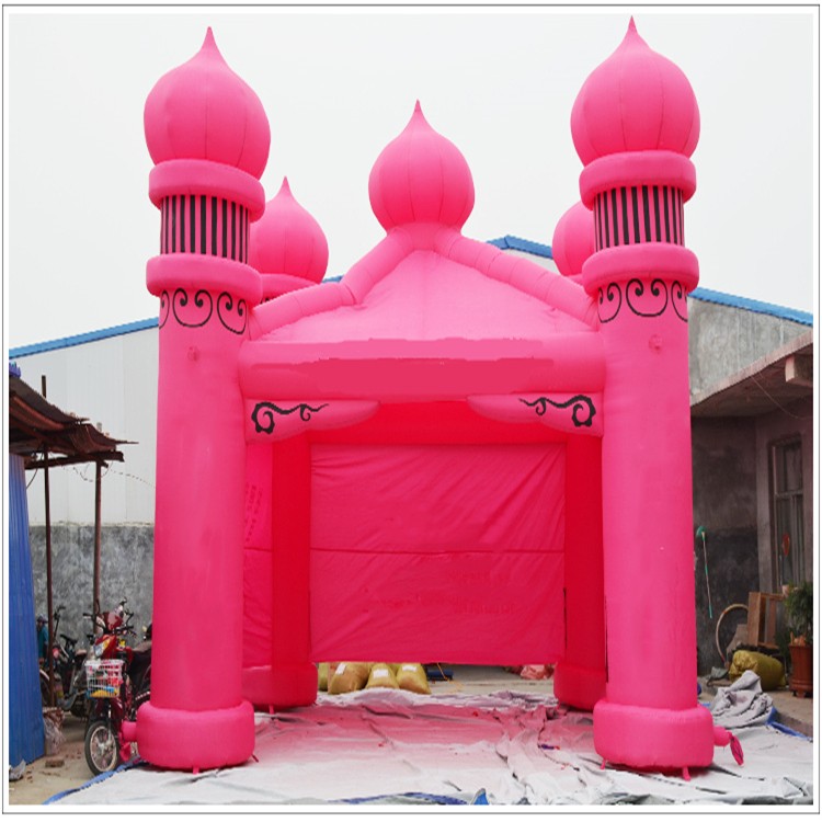 义安粉色帐篷